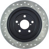 StopTech 127.47011R Sport Cross-Drilled And Slotted Disc Brake Rotor