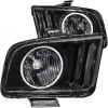 Anzo USA 121033 Crystal Headlight Set w/Halo Fits 05-09 Mustang
