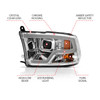 Anzo USA 111405 Projector Headlight Set