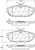 StopTech 305.14650 Street Select Brake Pads Fits 11-14 Mustang