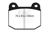 EBC DP21537 Greenstuff Brake Pad Sets- DP21537