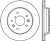 StopTech 127.45024L Sport Cross-Drilled And Slotted Disc Brake Rotor Fits RX-7
