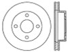 StopTech 127.61001R Sport Cross-Drilled And Slotted Disc Brake Rotor