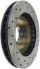 StopTech 127.61001R Sport Cross-Drilled And Slotted Disc Brake Rotor
