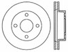 StopTech 127.61001R Sport Cross-Drilled And Slotted Disc Brake Rotor