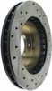 StopTech 127.61001R Sport Cross-Drilled And Slotted Disc Brake Rotor