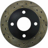 StopTech 127.61001R Sport Cross-Drilled And Slotted Disc Brake Rotor