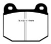 EBC Brakes DP51538NDX Bluestuff NDX Full Race Brake Pads Fits 03-06 Lancer