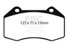 EBC DP21539 Greenstuff Brake Pad Sets- DP21539