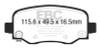 EBC DP33031C Redstuff Brake Pad Sets- DP33031C