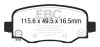 EBC DP33031C Redstuff Brake Pad Sets- DP33031C