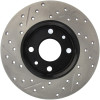StopTech 127.04001L Sport Cross-Drilled And Slotted Disc Brake Rotor Fits 500