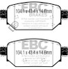 EBC Brakes DP23081 Greenstuff 2000 Series Sport Brake Pads Fits 17-18 3