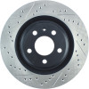 StopTech 127.33137R Sport Cross-Drilled And Slotted Disc Brake Rotor