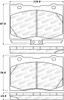 StopTech 308.10910 StopTech Street Brake Pads Fits 05-12 RL