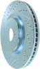 StopTech 227.42100R Select Sport Cross-Drilled And Slotted Disc Brake Rotor