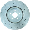 StopTech 227.42100R Select Sport Cross-Drilled And Slotted Disc Brake Rotor