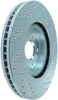 StopTech 227.42100R Select Sport Cross-Drilled And Slotted Disc Brake Rotor