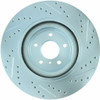 StopTech 227.42100R Select Sport Cross-Drilled And Slotted Disc Brake Rotor