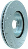 StopTech 227.42100R Select Sport Cross-Drilled And Slotted Disc Brake Rotor