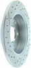 StopTech 227.40040L Select Sport Cross-Drilled And Slotted Disc Brake Rotor