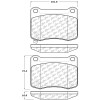 StopTech 308.13660 StopTech Street Brake Pads Fits 08-14 IS F