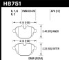 Hawk Performance HB751N.675 HP Plus Disc Brake Pad