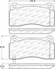StopTech 308.09680 StopTech Street Brake Pads Fits 03-17 Viper