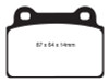 EBC Brakes DP51985NDX Bluestuff NDX Full Race Brake Pads Fits 08-15 Lancer