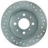 StopTech 227.40017R Select Sport Cross-Drilled And Slotted Disc Brake Rotor