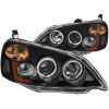 Anzo USA 121055 Projector Headlight Set w/Halo Fits 01-03 Civic