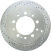 StopTech 227.44157R Select Sport Cross-Drilled And Slotted Disc Brake Rotor