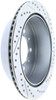 StopTech 227.44157R Select Sport Cross-Drilled And Slotted Disc Brake Rotor