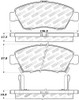StopTech Sport Brake Pads (Part# 309.0621)