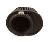 K&N Uni Chrome Oval Tapered Filter 2.125in FlgID x 4inB OL x 3inB OW x 3inT OL x 2inT OW x 2.75in H (RC-0981)