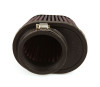 K&N Uni Chrome Oval Tapered Filter 2.125in FlgID x 4inB OL x 3inB OW x 3inT OL x 2inT OW x 2.75in H (RC-0981)