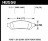Hawk Performance HB556P.710 SuperDuty Disc Brake Pad