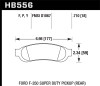 Hawk Performance HB556P.710 SuperDuty Disc Brake Pad