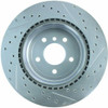 StopTech 227.34080R Select Sport Cross-Drilled And Slotted Disc Brake Rotor