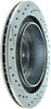 StopTech 227.47025L Select Sport Cross-Drilled And Slotted Disc Brake Rotor