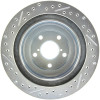 StopTech 227.47025L Select Sport Cross-Drilled And Slotted Disc Brake Rotor
