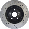 StopTech 127.44158L Sport Cross-Drilled And Slotted Disc Brake Rotor