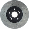 StopTech 127.40036L Sport Cross-Drilled And Slotted Disc Brake Rotor
