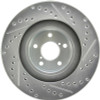 StopTech 227.47018R Select Sport Cross-Drilled And Slotted Disc Brake Rotor