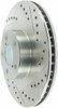 StopTech 227.47018R Select Sport Cross-Drilled And Slotted Disc Brake Rotor