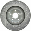 StopTech 227.47018R Select Sport Cross-Drilled And Slotted Disc Brake Rotor