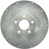 StopTech 227.47018R Select Sport Cross-Drilled And Slotted Disc Brake Rotor
