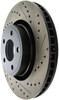 StopTech 127.61112L Sport Cross-Drilled And Slotted Disc Brake Rotor