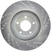 StopTech 227.42080R Select Sport Cross-Drilled And Slotted Disc Brake Rotor
