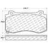 StopTech 308.11490 StopTech Street Brake Pads